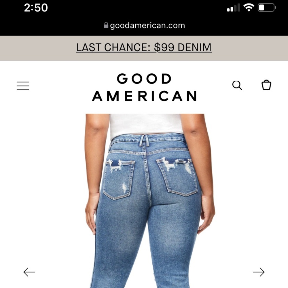 Good American skinny crop
